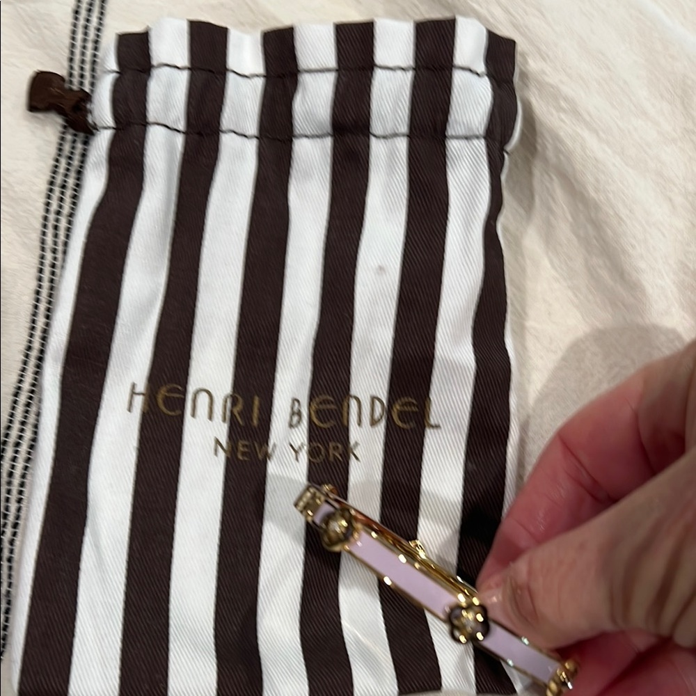 Henri Bendel Gold and Lavender Bracelet
